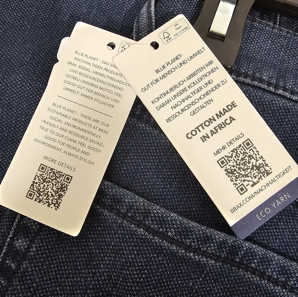 BRAX Chuck Classic Indigo Relaxed Fit Luxury Jeans Men's Sz 32